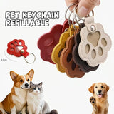 PawLuxe – Leather Pet Paw Keychain Charm