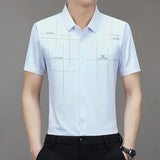 GlacioFit – Breathable Ice Silk Office Shirt