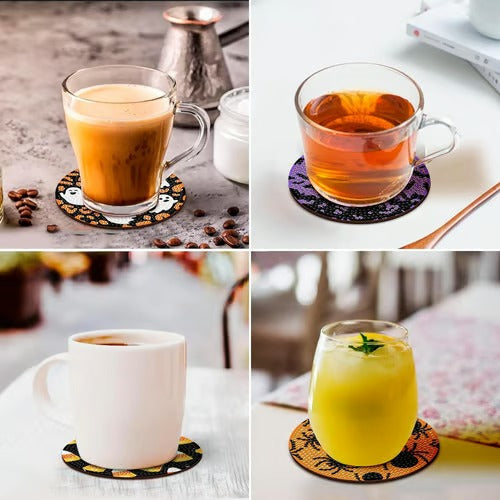 SpookGleam – Halloween DIY Coaster Art Kit