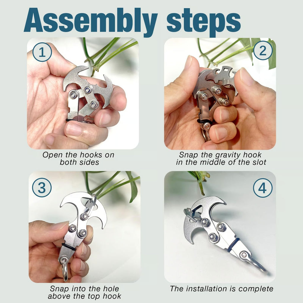 TrekHook – Multifunctional Stainless Steel Carabiner