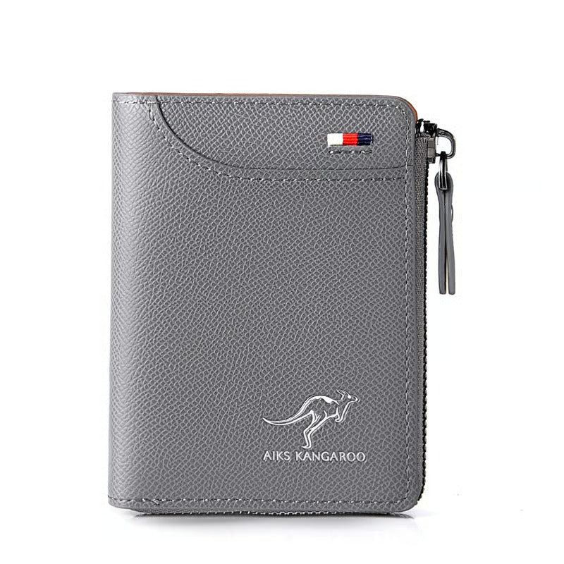 GripLux – Secure Zipper Wallet for Men