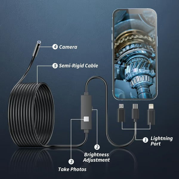 ZoomWand – Portable Phone Compatible Inspection Camera