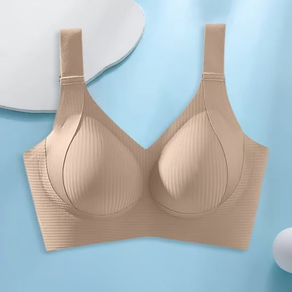 Sculptelle – Sleek Ribbed Bra with Wireless Confidence