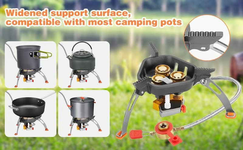 FlameForce – Windproof Piezo Camping Gas Stove
