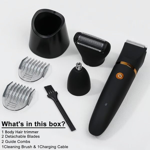 TrimGuard – 3 in 1 Waterproof Body & Groin Trimmer for Men