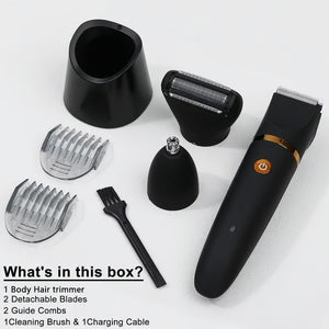 TrimGuard – 3 in 1 Waterproof Body & Groin Trimmer for Men