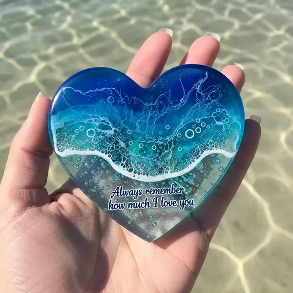 AquaHeart – Mini Ocean Inspired Heart Keepsake