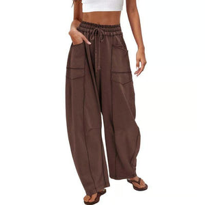 CozyDrift – Effortless Lounge Barrel Pants