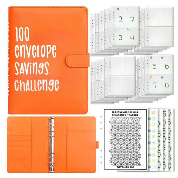 SaveWise – 100 Envelope Budgeting Challenge Book