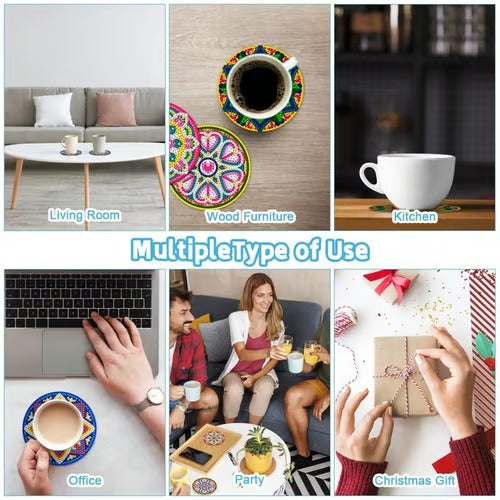 SpookGleam – Halloween DIY Coaster Art Kit