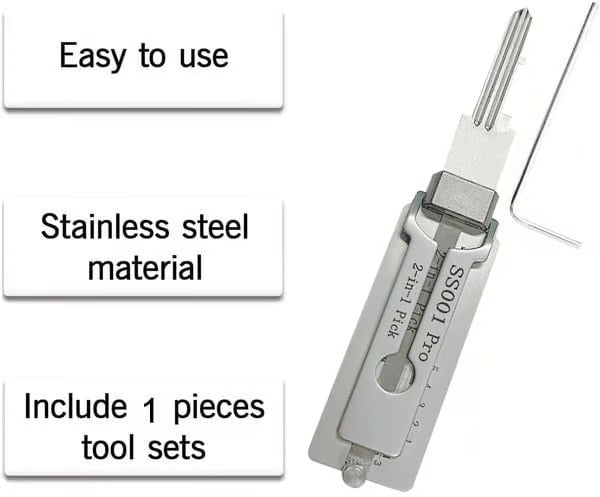 KeyCrack – Stainless Steel Master Decoder Tool
