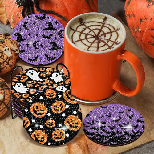SpookGleam – Halloween DIY Coaster Art Kit