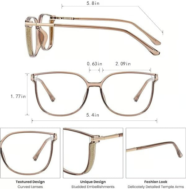 ClarityChic – Fashionable Blue Light Reading Glasses for Women