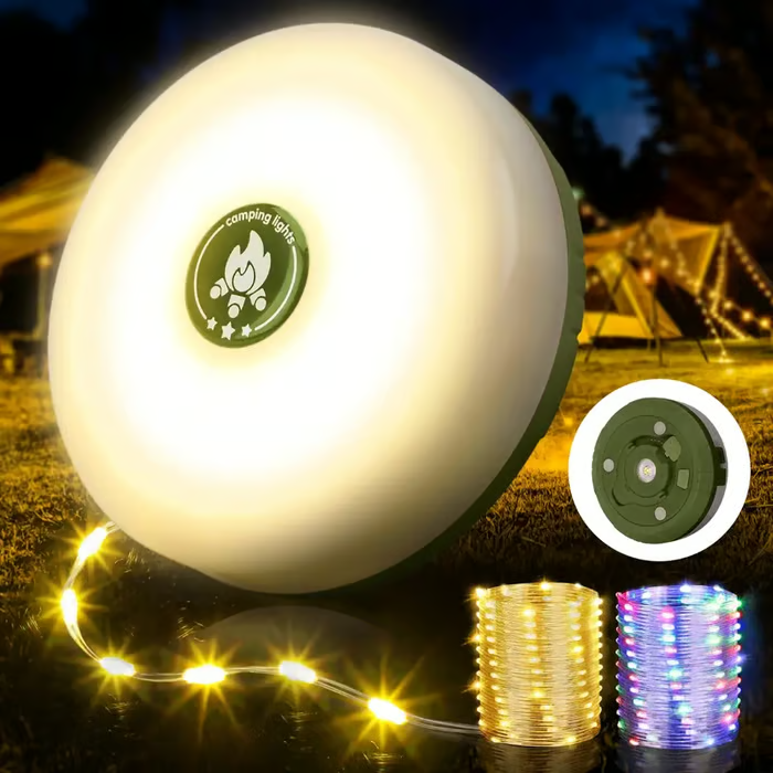 CampGlow – 4 in 1 Multifunctional Outdoor String Lights
