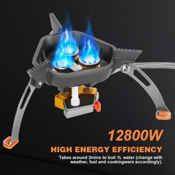 FlameForce – Windproof Piezo Camping Gas Stove