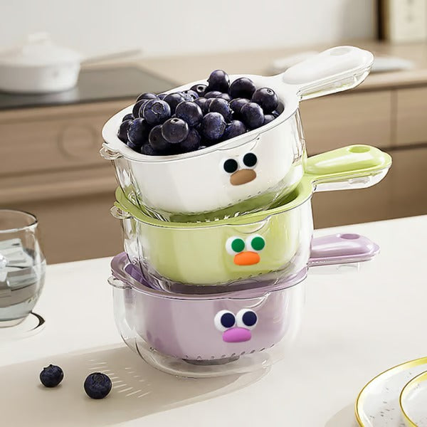 DrainNest – Dual Layer Strainer with Handle