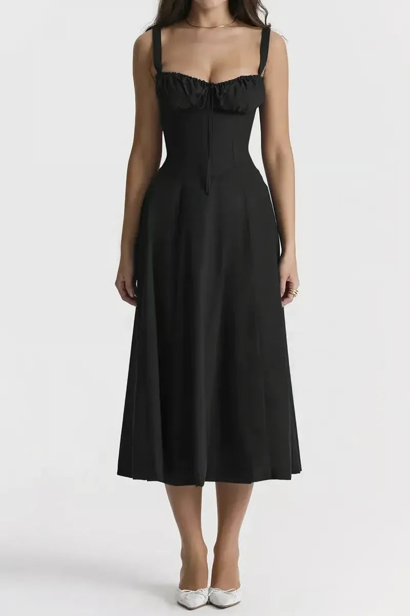 BloomCinch – Sculpted Elegance Floral Dress