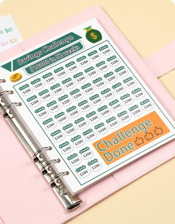 SaveWise – 100 Envelope Budgeting Challenge Book