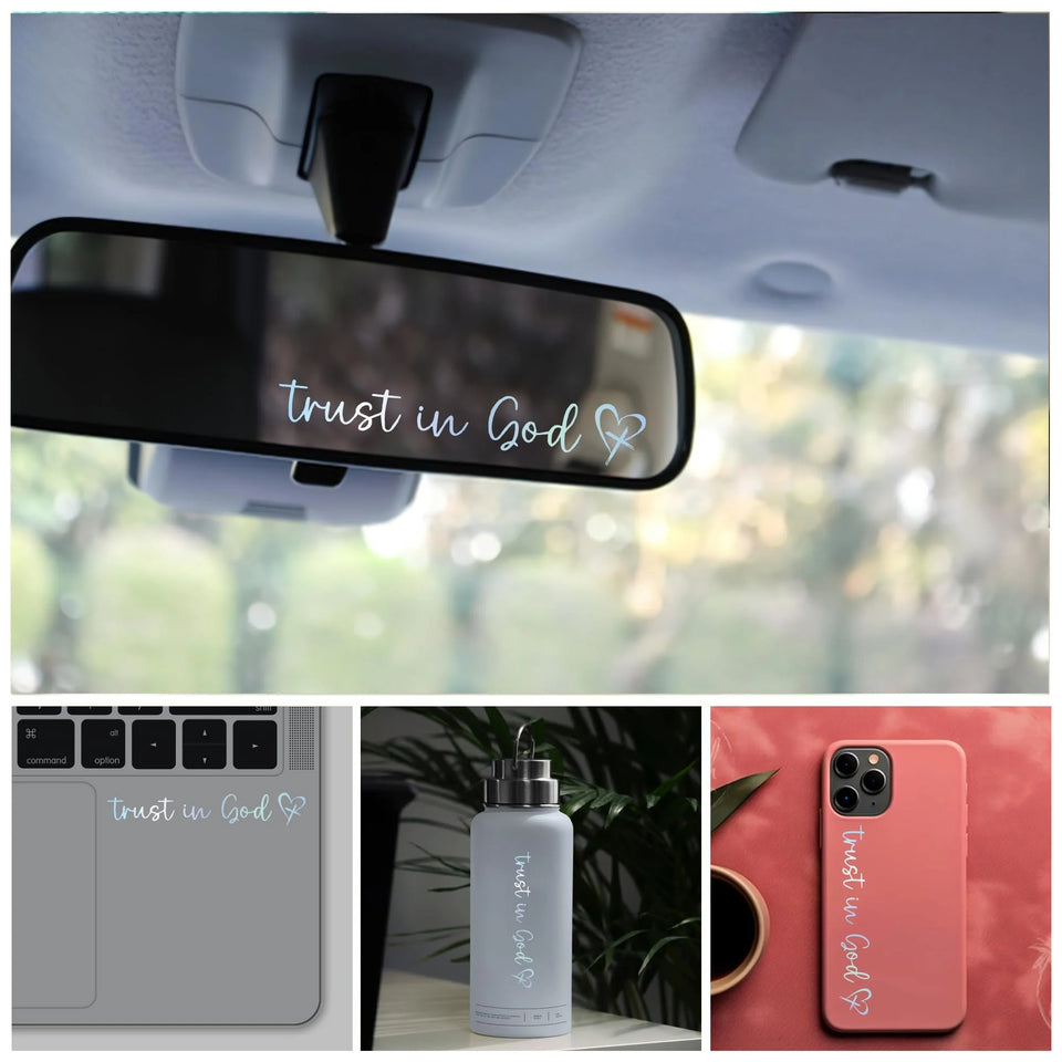 GraceMirror – Inspirational Car Stickers with Christian Message