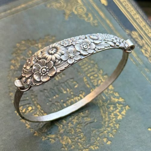 SpoonCrest – Handcrafted Sterling Wrap Bracelet