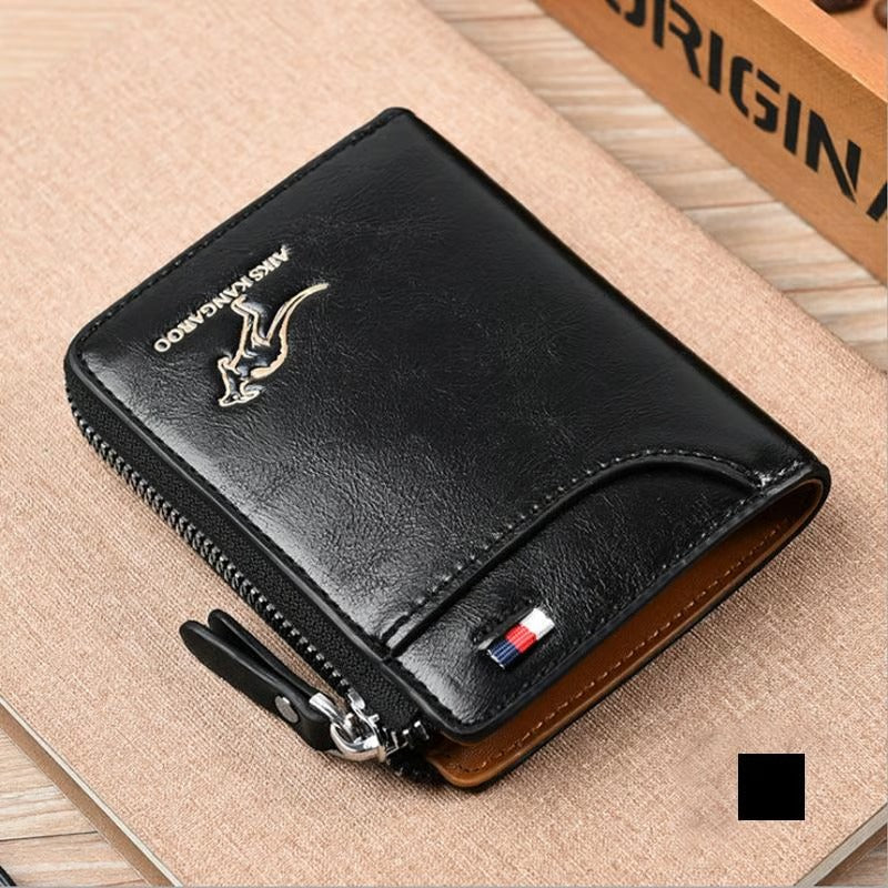 GripLux – Secure Zipper Wallet for Men