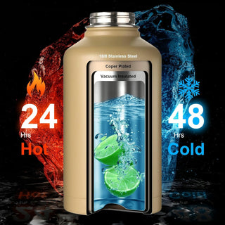 HydraCore – 64oz Insulated Bottle with Straw Lid