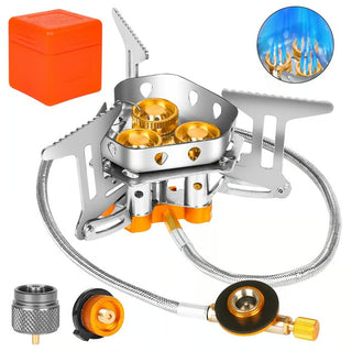 FlameForce – Windproof Piezo Camping Gas Stove