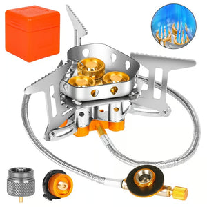 FlameForce – Windproof Piezo Camping Gas Stove