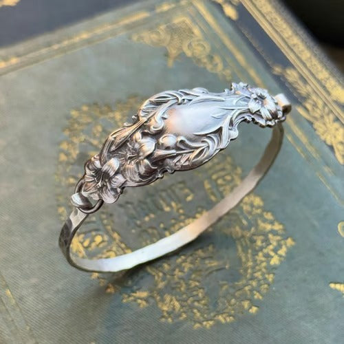 SpoonCrest – Handcrafted Sterling Wrap Bracelet