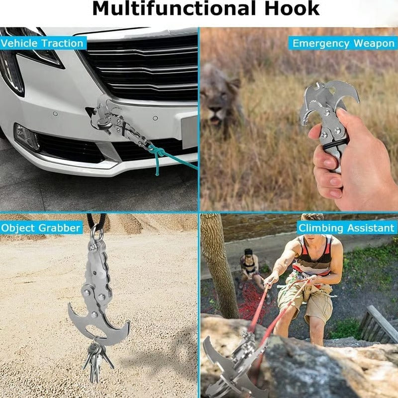 TrekHook – Multifunctional Stainless Steel Carabiner