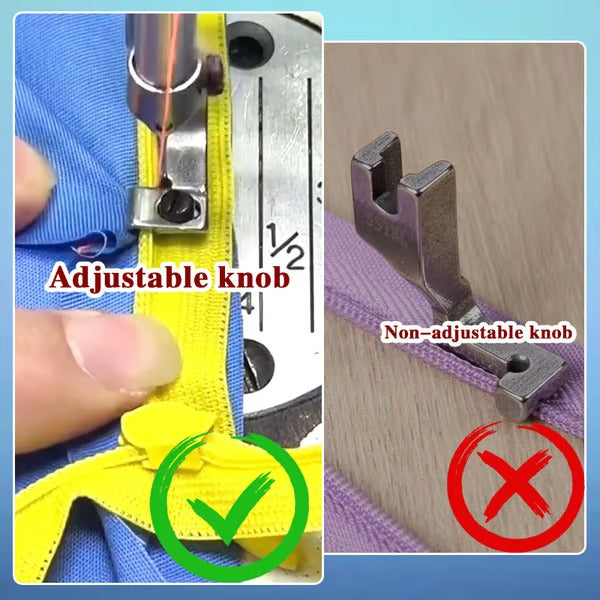 ZipAlign – Adjustable Invisible Zipper Presser Foot