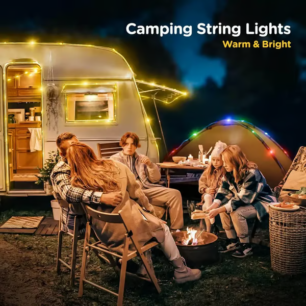 CampGlow – 4 in 1 Multifunctional Outdoor String Lights