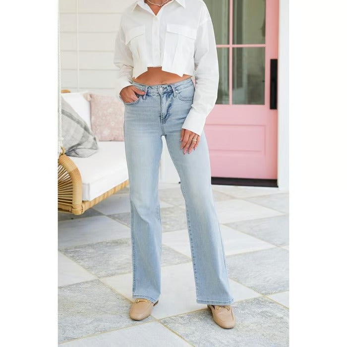RetroLift – High Rise Vintage Straight Leg Jeans