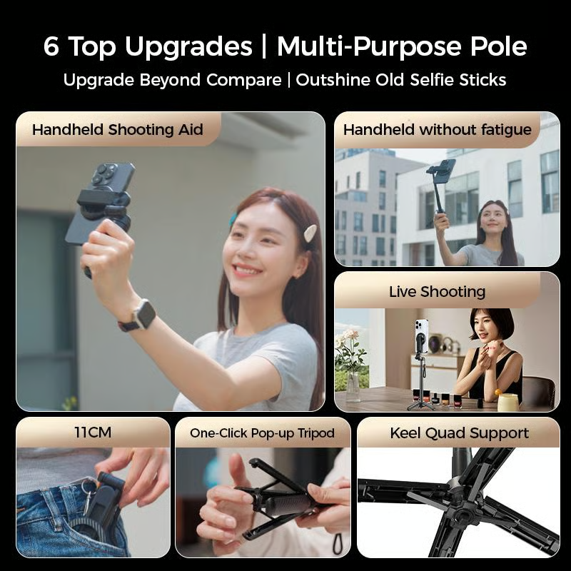 TwistShot – 360° Magnetic Multifunctional Selfie Stick