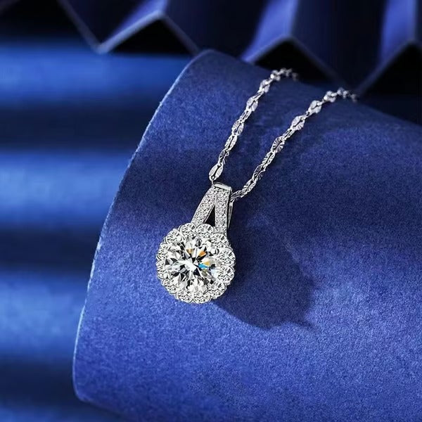 SunLustre – Sterling Silver Sunflower Pendant