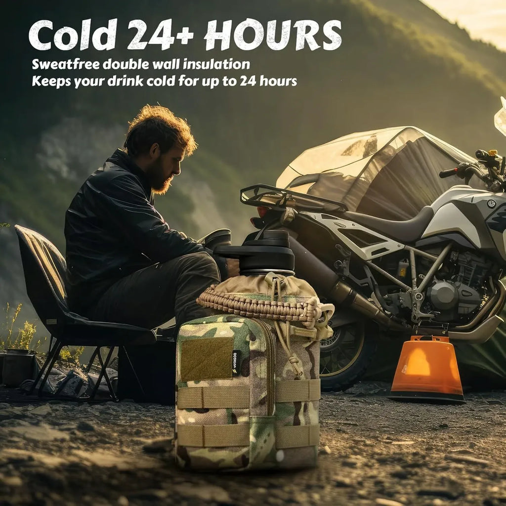 HydraCore – 64oz Insulated Bottle with Straw Lid