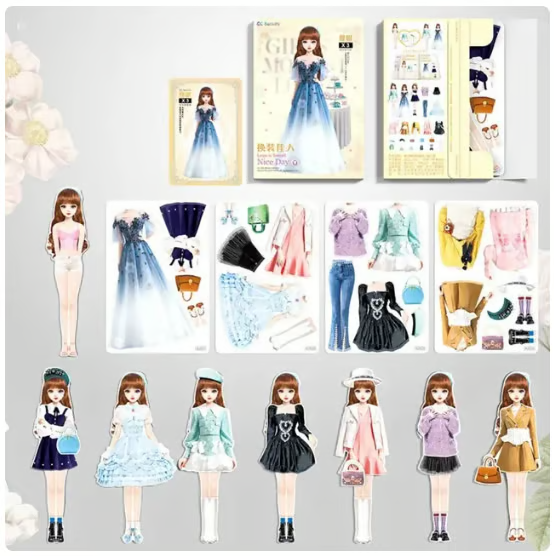 TinyTrendy – Magnetic Dress Up Baby Playset