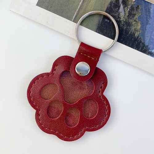 PawLuxe – Leather Pet Paw Keychain Charm