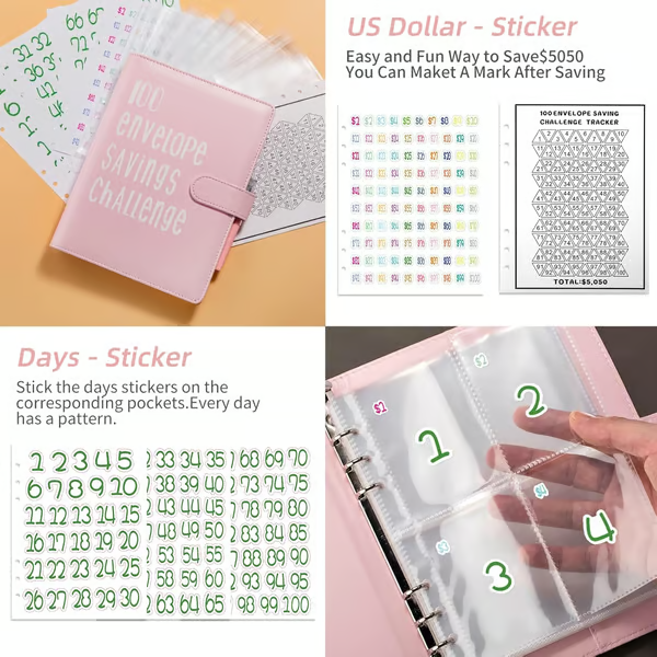 SaveWise – 100 Envelope Budgeting Challenge Book