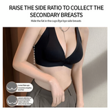 VivaLift – Deep V Front Closure Wireless Push Up Bra