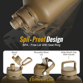 HydraCore – 64oz Insulated Bottle with Straw Lid
