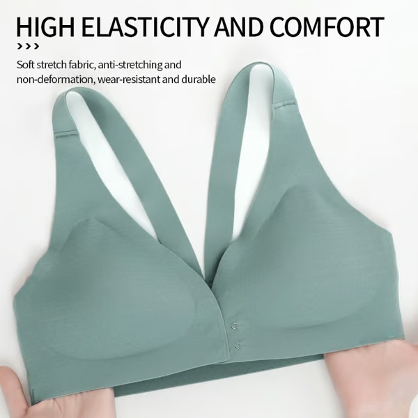 VivaLift – Deep V Front Closure Wireless Push Up Bra