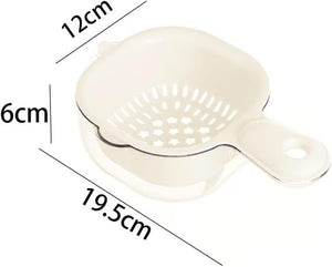 DrainNest – Dual Layer Strainer with Handle