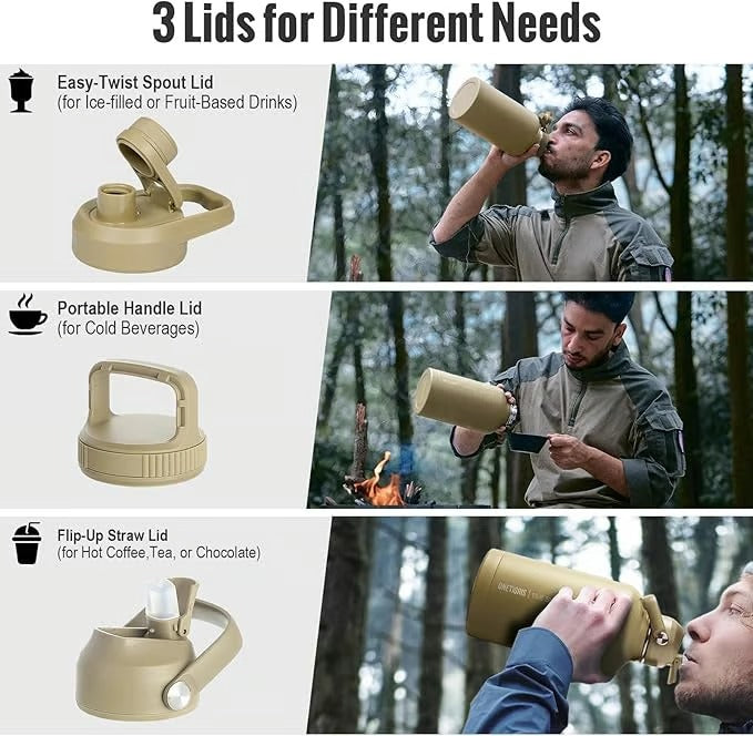 HydraCore – 64oz Insulated Bottle with Straw Lid