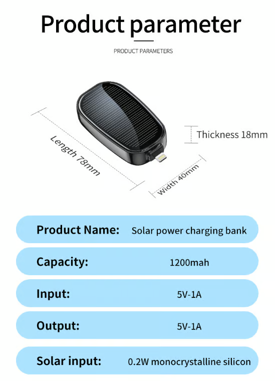 SunVolt – Mini Emergency Solar Power Bank
