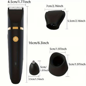 TrimGuard – 3 in 1 Waterproof Body & Groin Trimmer for Men