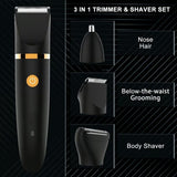 TrimGuard – 3 in 1 Waterproof Body & Groin Trimmer for Men