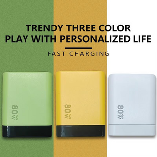 FlexCharge | 80W GaN Fast Charger with Built-in Type-C