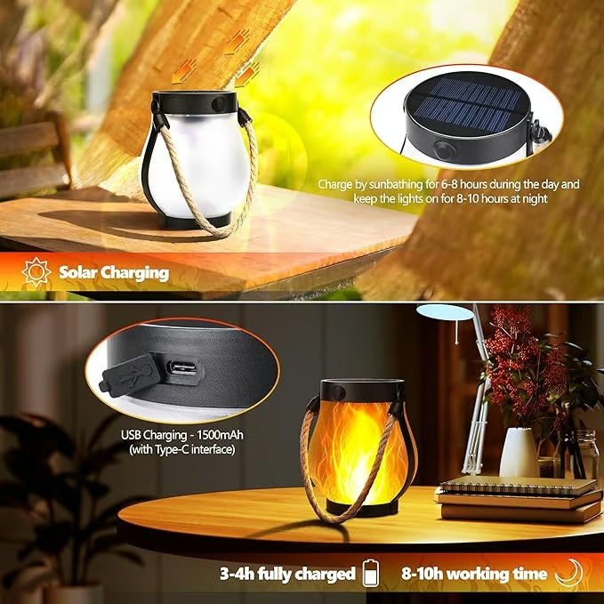 LumaFlare – Dancing Flame Solar Light Lanterns