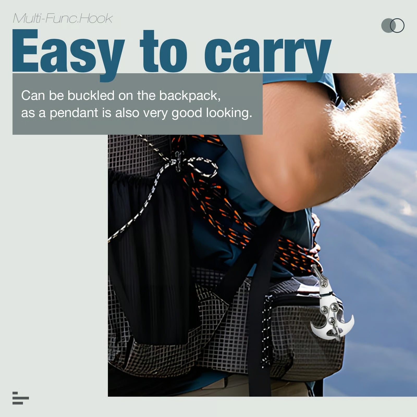 TrekHook – Multifunctional Stainless Steel Carabiner